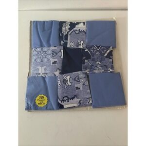 Craft Quilt Blocks, " Country Patchwork, Perfect Quilt Pieces, 60x72"  Kit Blue